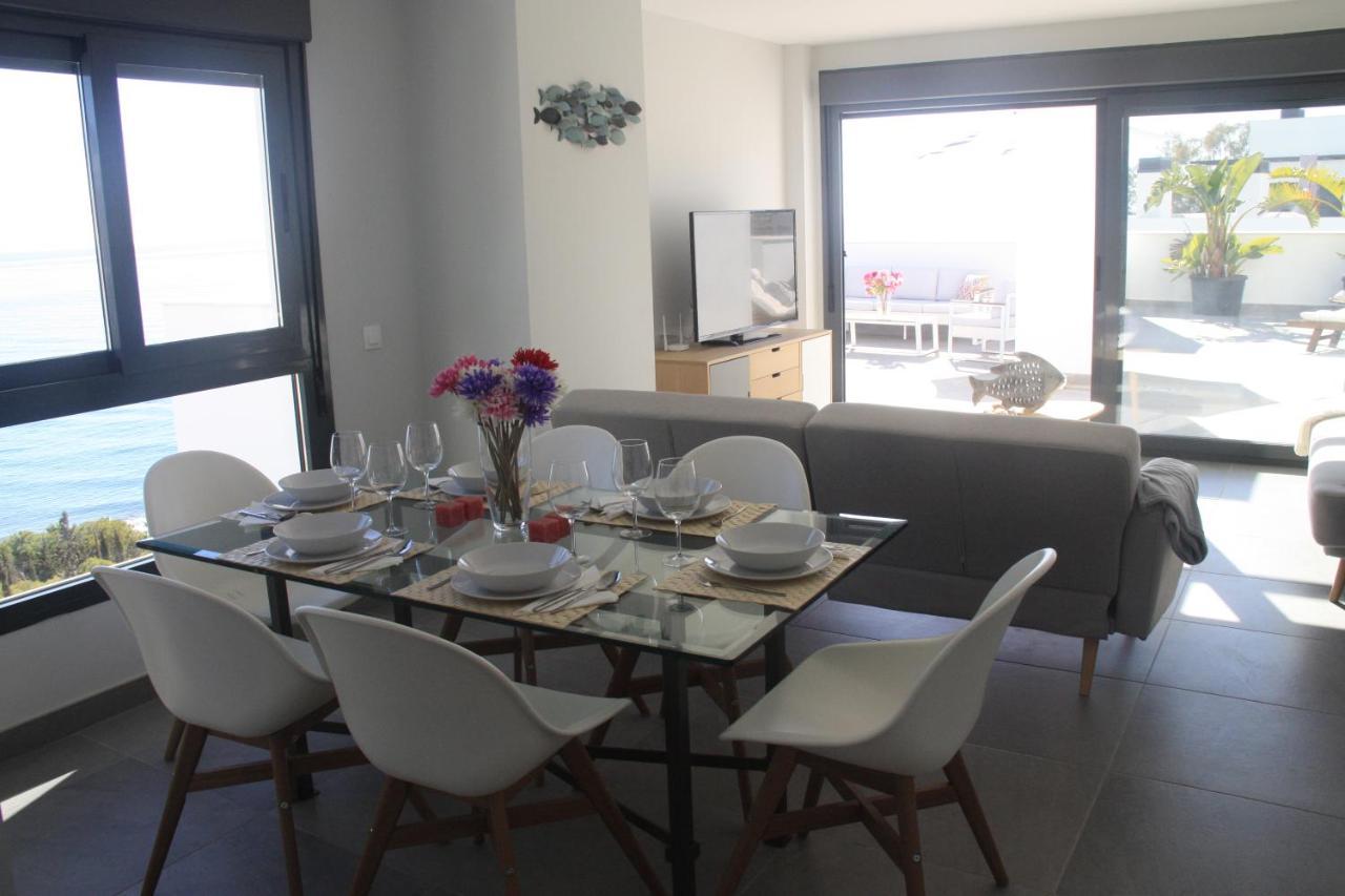 Sunny Penthouse Beach Apartment With Panoramic Views Almuñécar Exterior foto